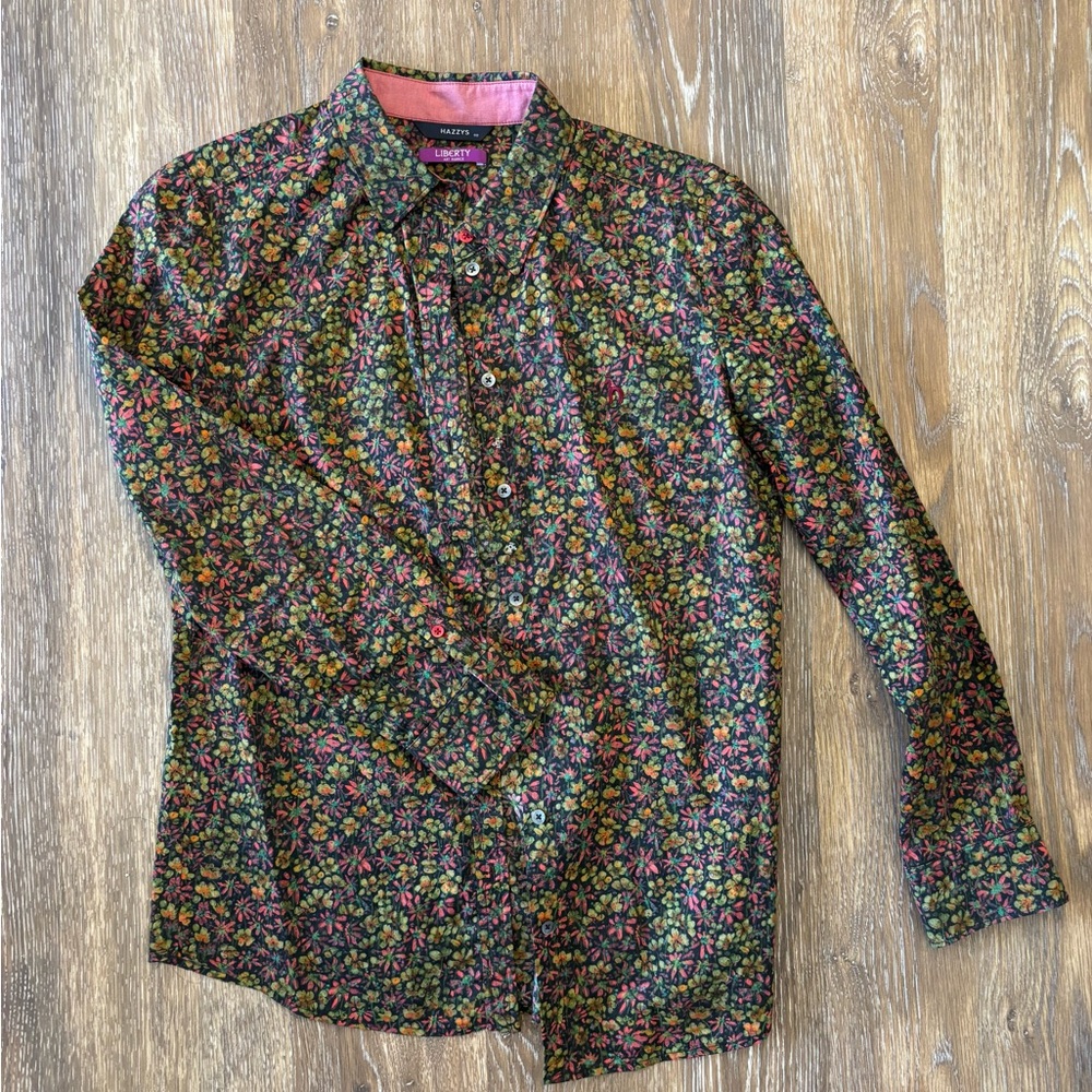 Liberty Floral Print Button Down Shirt – Small